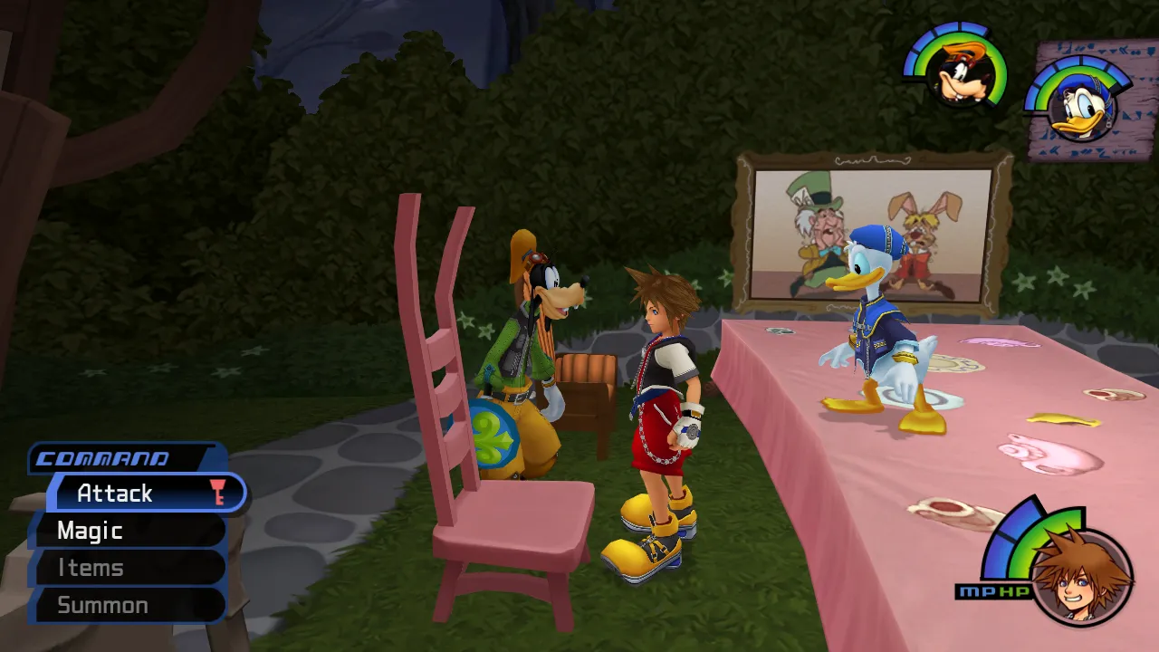 Wonderland Tea Party Garden Left Pink Chair